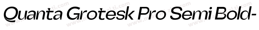Quanta Grotesk Pro Semi Bold字体转换